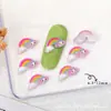 Nuevos Adornos de Arte de Uñas de Dibujos Animados de Sanrio Nubes Arcoíris Lindo Kulomi Jade Gui Perro Resina Adornos para Uñas