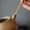 Agulha de Chá de Bambu, Colher de Chá, Acessórios para Cone de Chá, Raspador de Chá Artesanal, Bico de Chá, Cerimônia do Chá, Acessórios para Conjunto de Chá Seis Cavalheiros