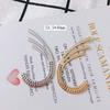 Accesorios de joyería DIY al por mayor, nuevos pendientes con personalidad exagerada, accesorios, pendientes huecos de diamantes, pendientes colgantes