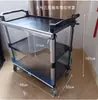 Carro de servicio para restaurante de seis y cinco pisos, carro de platos de acero inoxidable, carro de entrega de alimentos, escurreplatos, carro de servicio para platos