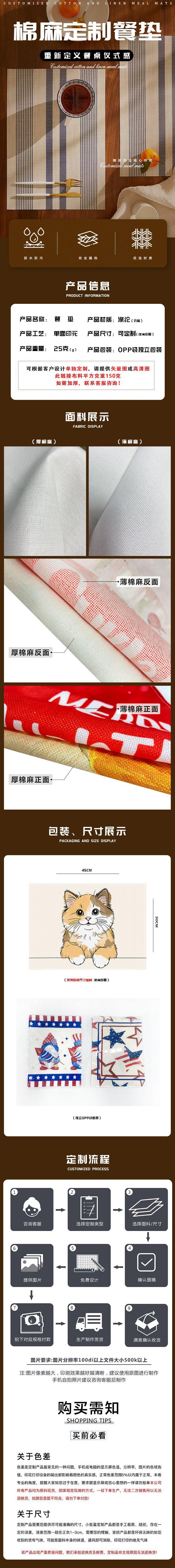 餐垫详情