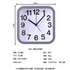 Reloj despertador para estudiantes, Reloj de mesita de noche silencioso, Reloj de escritorio cuadrado simple, Reloj de escritorio creativo con números grandes, Reloj despertador