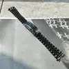 Adecuado para Correa de Reloj Rolex Datejust Gmt-Master Ii de Acero Inoxidable de Cinco Eslabones con Pestañas Curvas de 20 mm