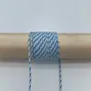 Em estoque corda de poliéster 2mm com núcleo torcido, corda de guarda-chuva mesclada, puxador de bolsa, tecelagem manual, corda para pendurar DIY, decoração de cauda de puxar à prova de vento, pingente de gota