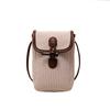 Bolsa pequena estilosa feminina 2025 novas bolsas mini lona bolsa de ombro multifuncional bolsa transversal da moda para celular bolsa quadrada pequena