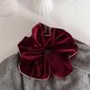 Diadema de terciopelo para otoño e invierno, accesorio para el cabello de alta gama, estilo retro, combinable con todo, elegante lazo para el cabello, tocado de cola de caballo con temperamento