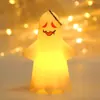 Enfeites decorativos de Halloween, lanterna de abóbora portátil, crianças pedindo doces no Halloween, adereços de festa de fantasma pendurados