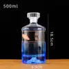 Botellas de Licor Vacías, Botellas de Vidrio, Botellas Reutilizables de 250ml 500ml, Botellas de Vino de Cocina Blanco Cristalino, Botellas de Vino de Vidrio