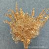 Adornos Decorativos de Cubeta de Año Nuevo Flor Dorada Simulación Hoja de Eucalipto Simulación Hoja de Ginkgo Material Floral de Año Nuevo