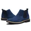 2019 Aliexpress Amazon Transfronterizo Éxito Botines Chelsea Cortos de Otoño e Invierno Zapatos de Algodón Cálidos de Moda Botas de Hombre Zapatos de Cuero Casuales