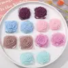 Tela pequeña estilo fresco dulce mini espinas rosa diy hecho a mano todo partido pasador accesorios para el cabello accesorios para la ropa venta al por mayor
