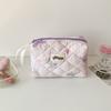 Bolsa de Cosméticos con Estampado de Mariposas Personalizado, Bolsa de Aseo Portátil de Aspecto Elegante, Etiqueta de Tela Reemplazable y Tarjeta Colgante Bolsa de Papelería para Estudiantes