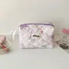 Bolsa de Maquiagem Estilo Ins com Estampa de Borboleta Grande Capacidade para Produtos de Skincare Bolsa de Cosméticos Bolsa de Higiene Pessoal Portátil Armazenamento de Mesa