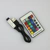 Minicontrolador de atenuación de luz LED RF inalámbrico, 24 teclas, RGB, colorido, control remoto RF, controlador USB de 5 V