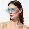 Gafas de Sol de Lente Único Marca B de París, Unisex Transfronterizas Estilo Ins Europeo y Americano Gafas de Sol de Ojo de Gato de Colores