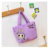 Nuevo Bolso de Mano de Tela de Plumón Dibujos Animados Lindo Perro Pacha Bolso de Hombro Melody Kuromi Bolso Tote Versión al por Mayor