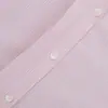 Conjunto de Camisa de Manga Larga a Rayas con Cuello y Bolsillos y Pantalones con Cintura Elástica, Nuevo Estilo Europeo y Americano Transfronterizo Otoño/Invierno 2026 con Bloques de Color