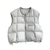 2026 Invierno Único Súper Bonito Pequeño Chaleco de Algodón para Mujer Moda Chic Estilizado Ropa Exterior Chaleco de Moda