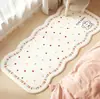 Alfombra de Imitación de Cachemira de Dibujos Animados, A Prueba de Frío y Resistente al Desgaste, Alfombrilla para Dormitorio y Mesita de Noche, Amigable con la Piel, Suave, Resistente a las Manchas y de Fácil Cuidado