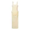 Atacado de fabricante de roupas femininas transfronteiriço 2026 novo vestido longo sexy sem alças com decote quadrado e cintura afunilada com barbatanas