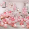 Layout Festa de Aniversário Balão Retrô Evento Decoração de Casamento Quarto de Casamento Cena de Casamento Romântico Rosa Um Ano