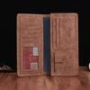 Venta al por mayor Nuevo genuino billetera retro de cuero PU para hombre versión coreana de la nueva billetera de cuero esmerilado billetera juvenil para hombre marea