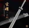 Ciudad de Longquan Metal Arma Fría Espada Espada Han Sin Afilar Forjada Integrada Esmalte Azul Espada del Emperador Dragón Alma de Hielo Regalo del Festival