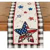Camino de mesa American Independence Day Transfronterizo, Decoración de Atmósfera Festiva, Mantel de Mesa de Cocina, Cubierta para Mueble de TV, Mantel para Mesa de Entrada
