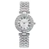 Reloj para Mujer Estilo Romano Incrustado con Diamantes Estilo Inglés, Popular Set de Pulsera Weiying, Relojes de Pulsera para Mujer al por Mayor