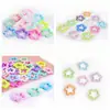 Pendientes Colgantes Llavero Colgante de Flor de Ciruelo Hueca de Estrella Acrílica Japonesa y Coreana Estrella de Cinco Puntas Accesorios para Joyería DIY 1 Paquete