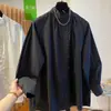 Otoño 2026 Nuevo Estilo Elegante Nicho Sensación de Alta Gama Botón de Rana Manga Larga Holgado Casual Nuevo Estilo Chino Top Mujer