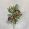 Decoración de Boda Rosa de 3 Cabezas, Pose para Fotografía, Flor Artificial para el Hogar