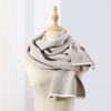 Bufanda de cachemir con protección para el cuello, cómoda, transpirable y cálida, informal, versátil y con etiquetado personalizado, ideal para el invierno.