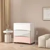 Mesa de Cabeceira Simples Moderna para Quarto Principal Apartamento Pequeno Tipo Gaveta Armazenamento e Exibição para Quarto Armário de Armazenamento para Montagem