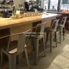 Hierro Forjado Tienda de Teléfonos Móviles Taburete Simple para el Hogar Taburete Alto Taburete Respaldo Silla de Barra Silla de Barra de Espera Metal