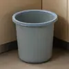 Cubo de basura doméstico, engrosado, gran capacidad, lujo ligero, apto para sala de estar, cocina, dormitorio, baño, dormitorio, sin tapa, con anillo de presión, papelera