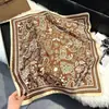 Novo Estilo Lenço de Seda Moda Feminina Versátil 70 Quadrado Estilo Coreano Lenço de Proteção para o Pescoço Primavera e Outono Lenço Retrô Gravata para Bolsa