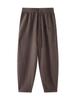 Calça Harem Casual Solta de Lã Tricô de Cintura Alta Emagrecedora para Mulheres com Caimento Relaxado