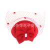 Europeo y Americano Nuevo Accesorios para el Cabello de Perlas Lazo Tiara Sombrerito Sombrerito de Copa Retro Velo Sombrerito de Copa Horquilla Estilo de Venta Caliente Transfronterizo