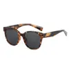 Gafas de Sol Retro Cx2202 para Mujer, Gafas de Sol con Estampado de Leopardo, Gafas de Viaje con Protección UV, Gafas de Sol de Marco Grande Mismo Estilo de Tiktok con Protección Solar
