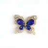 Nuevos Accesorios de Aleación Transfronterizos Vidrio de Colores Moda Mariposa Simple Placa de Diamante Mocha Accesorios de Joyería de Mariposa Accesorios para el Cabello