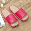 Sandalias de Piel de Vaca Talla Grande para Mujer de Verano para el Hogar de Lino para Interiores Antideslizantes Zapatillas de Cuero para Hombre para Uso en el Hogar al por Mayor