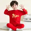 Conjunto de Roupa Íntima Térmica Infantil para Outono e Inverno, Quente e Confortável para Meninos e Meninas, Roupas e Calças de Outono da Moda
