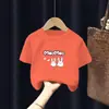 Camiseta Feminina Verão Roupa Infantil 2025 Nova Camiseta de Algodão Casual Infantil Camiseta de Verão Feminina