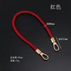 Cordón de cuero ajustable para teléfono móvil, bandolera, clip para teléfono móvil, cuerda de cuero, unisex, con hebilla de metal en la parte posterior.