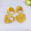Anillo para Hombre Anillo de Dragón para Hombre Anillo del Buda de Vientre Grande Anillo Más que Año Agresivo Generoso Joyería Chapada en Oro