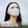 Máscara de Proteção Solar Facial Completa de Verão para Mulheres, Anti-UV, Máscara Facial de Novo Estilo para Homens, Malha de Cristal de Seda de Gelo Respirável Máscara Facial Protetora do Sol