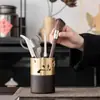 Madera de Cobre Titanio Puro Ceremonia del Té Seis Caballeros Set Juego de Té Accesorios Pinza de Té Completa Herramientas para Preparar Té Cuchillo de Té Adornos de Mesa de Té