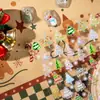 Adesivos Populares de Arte para Unhas de Natal Concha Luz Estéreo Floco de Neve Linhas em Relevo Árvore de Natal Colorida Adesivos de Decoração para Unhas