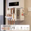 Cubierta para calentador de agua con apertura, decoración de tubería de gas, estante de tablero perforado para cocina, panel de ocultación de gas natural